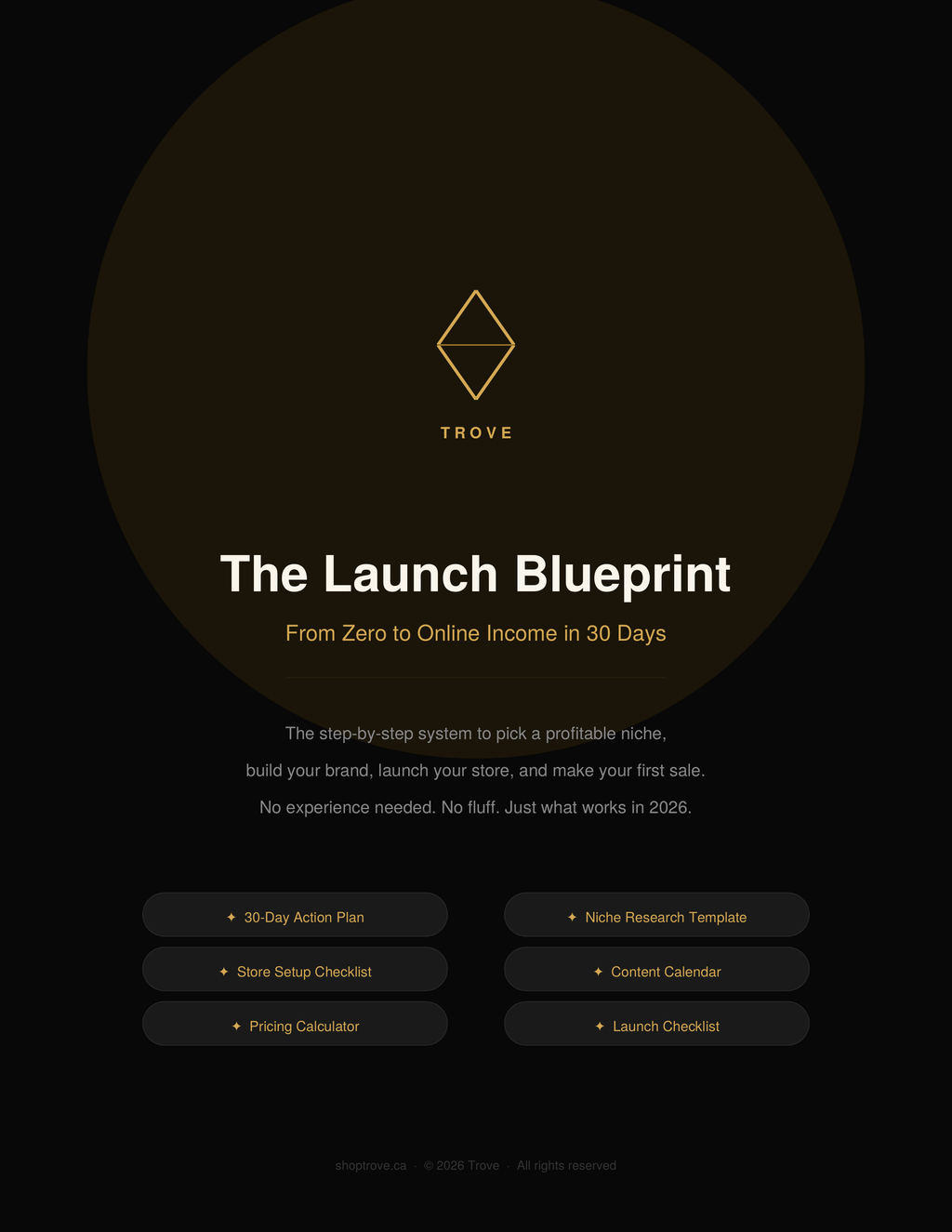 The Launch Blueprint — From Zero to Online Income in 30 Days