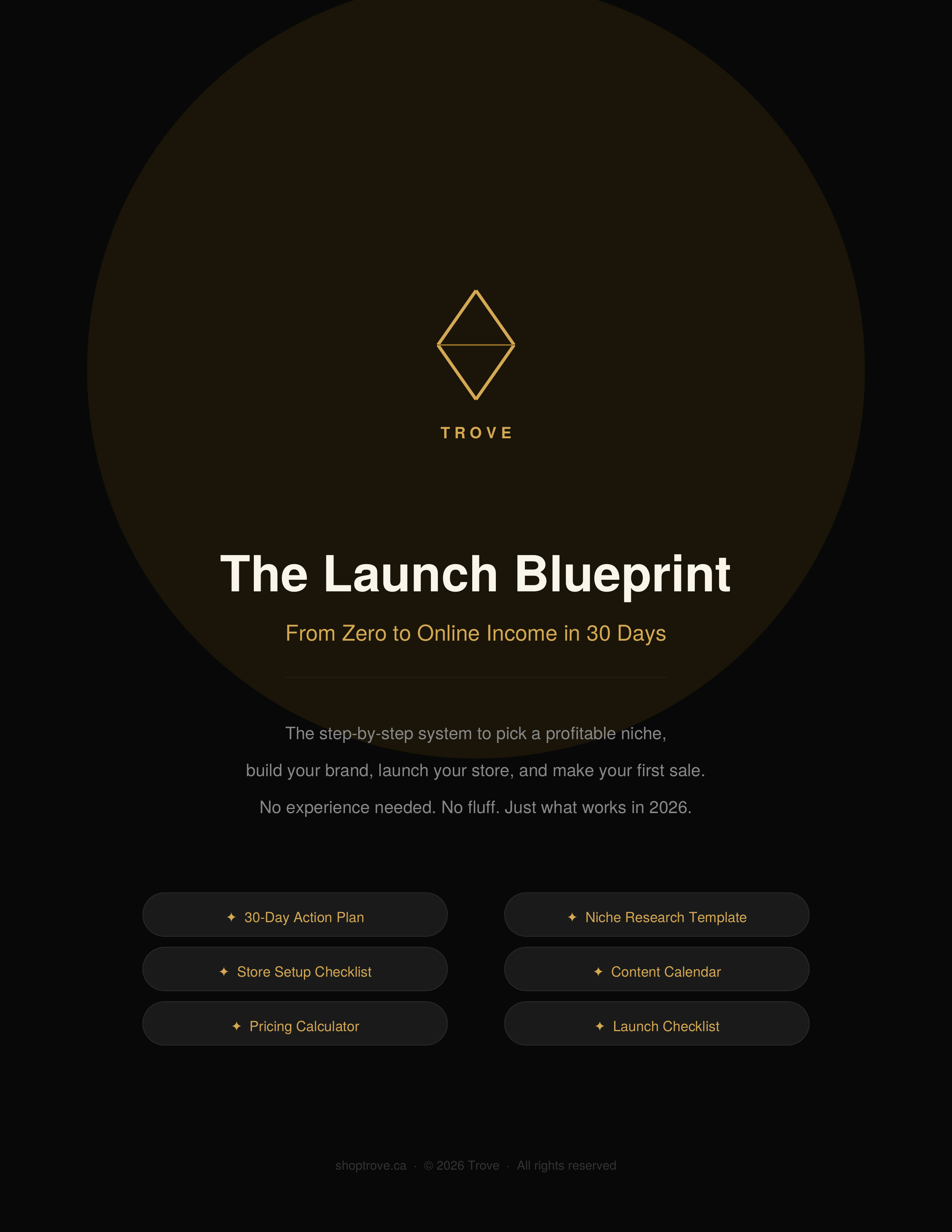 The Launch Blueprint — From Zero to Online Income in 30 Days